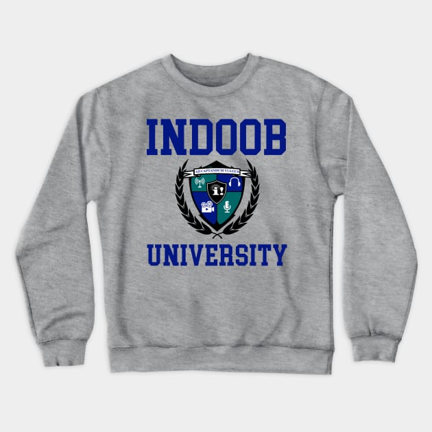 Indoob University with Emblem Crewneck Sweatshirt by tsterling